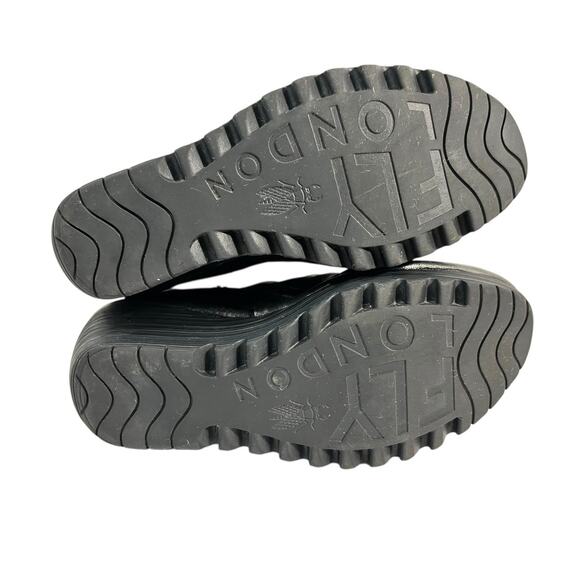 Fly London Yellow Yip Graphite Ankle Boots 39 US 8-8.5 - Picture 8 of 14